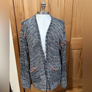 relias OPEN CARDIGAN LARGE NEW NO TAG  HIGH /LOW  SIZE LARGE